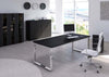 Scrivania per ufficio in melaminico e struttura metallica cm. 180/210x90x74h