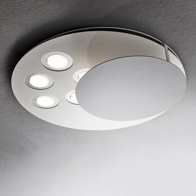 Plafoniera Illuminando EMISFERO EMISFEROGSLGR GX53 LED lampada soffitto moderna