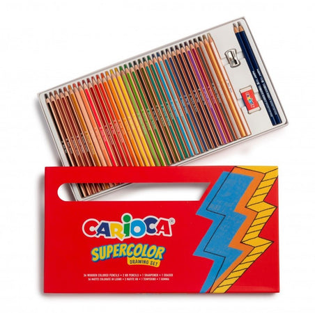Carioca, Set pastelli Supercolor, 40 Pezzi