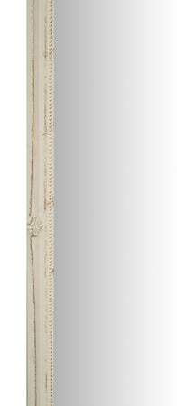 Biscottini Specchio Specchiera da parete e appendere verticale/orizzontale L50xPR4xH140 cm finitura bianco anticato