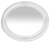 Biscottini Specchiera da appendere verticale/orizzontale L54xPR4xH64 cm. finitura bianco anticato