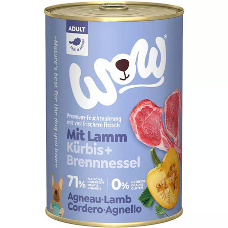Wow Adult Agnello Scatoletta per Cani 400gr