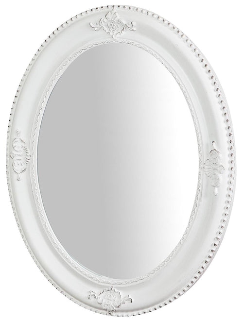 Biscottini Specchiera da appendere verticale/orizzontale L54xPR4xH64 cm. finitura bianco anticato