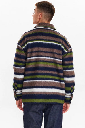 Camicia Flanella Anerkjendt Akkarsten Stribe Overshirt