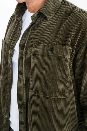 Camicia Velluto Anerkjendt Akoscr Wide Cordury