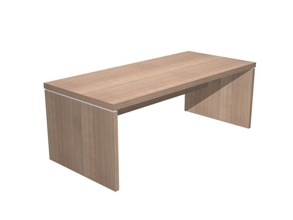 Scrivania direzionale da ufficio in legno verniciato cm. 180/210x90x74h