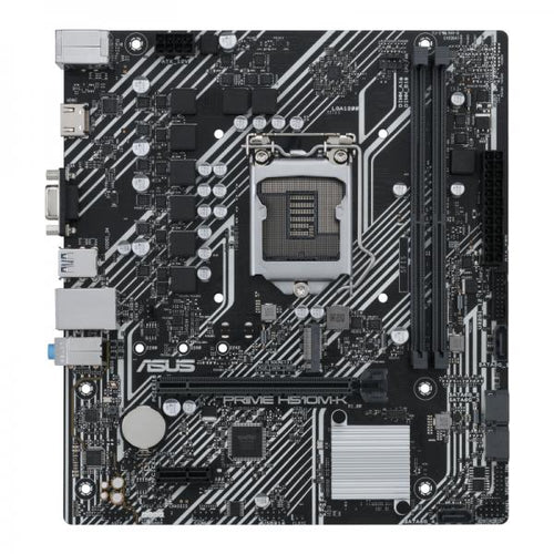Scheda madre Asus PRIME H510M-K - Supporto processori Intel Socket 1200 10a/11a Gen Intel Core, Pentium Gold and Celeron - Ram 2x DDR4 2933/2133 Mhz - Vga, Hdmi - 6x Usb3.2 / 2x Usb2.0 - GLan -