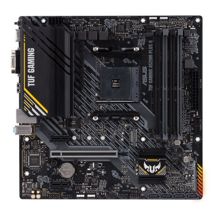 Scheda Madre Asus TUF GAMING A520M-PLUS II - Supporto Cpu Amd A4 - Supporto Ram 4x DDR4 - Hdmi, D-Sub, Vga - 4x USB 3.1 - GLan - Micro Atx