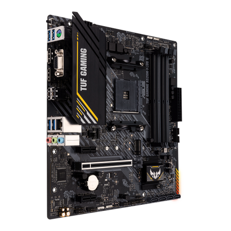 Scheda Madre Asus TUF GAMING A520M-PLUS II - Supporto Cpu Amd A4 - Supporto Ram 4x DDR4 - Hdmi, D-Sub, Vga - 4x USB 3.1 - GLan - Micro Atx
