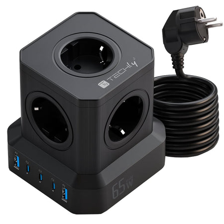 Multipresa da Tavolo USB Cube 5p 2xUSB-A 3xUSB-C