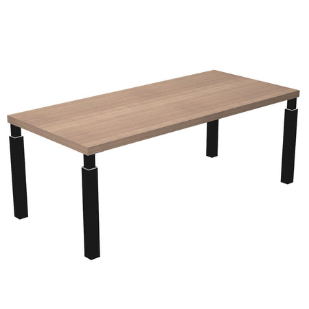 Scrivania da ufficio direzionale con gambe a sezione quadrata cm. 180/210x90x74h