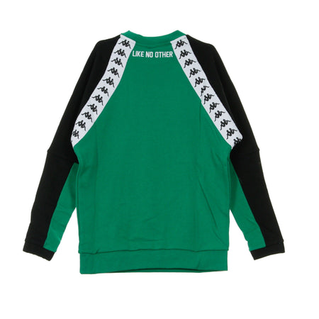 KAPPA Felpa Girocollo Uomo Authentic Barmis Green/black/white da uomo