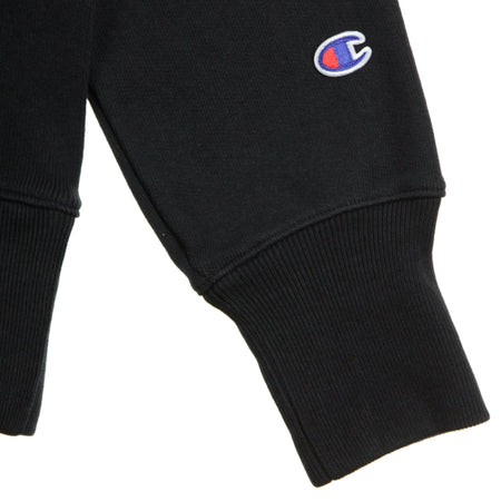CHAMPION Felpa Girocollo Uomo Crewneck Sweatshirt Black da uomo