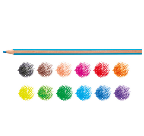 Carioca, matite esagonali supercolor, 12 pz