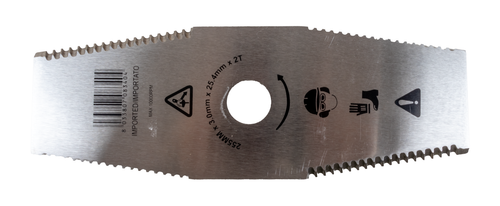 Disco decespugliatore a 2 denti seghettati 255mm