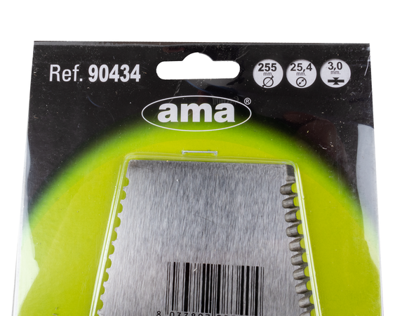 Disco decespugliatore a 2 denti seghettati 255mm