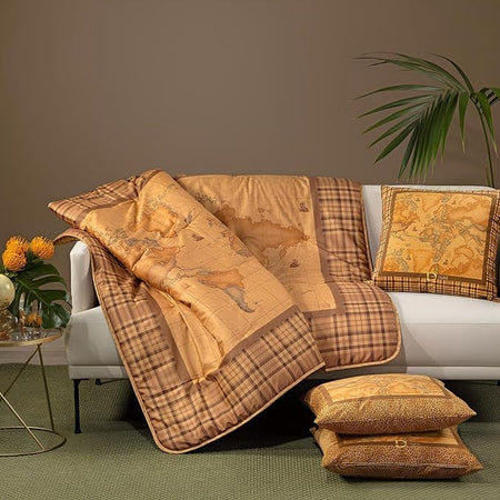 Scaldotto Geo Tartan ! Alviero Martini 1A Classe: Raso di Cotone, Lusso e Stile