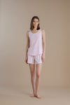 Pigiama donna spalla lagra100% cotone – Noi di notte 9050