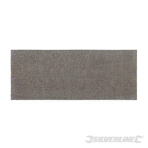 Fogli abrasivi a rete 115 x 280 mm in silicone di carburo per le macchine a gancio di levigatura Silverline