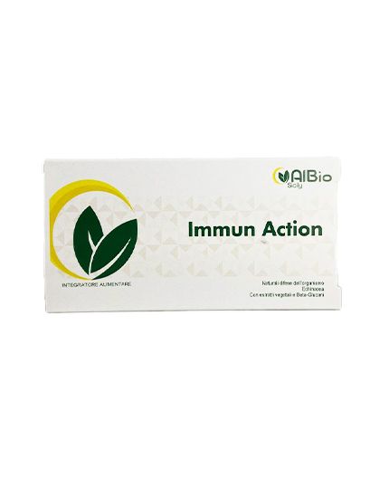 Immuno Action 60 capsule, Tabebuia, betaglucani, Uncaria, Echinacea, Andrographis scudo per le difese immunitarie