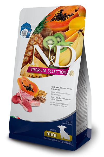 N&D Dog Puppy Mini Tropical Selection Agnello per Cani Farmina 1,5kg