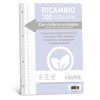 Ricambi C/Rinforzo Ecologico F.To A4 100Gr 40Fg Rigo Di 3A Favini