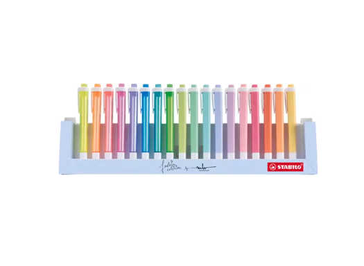 Evidenziatori Stabilo Swing Cool Pastel Deskset 18