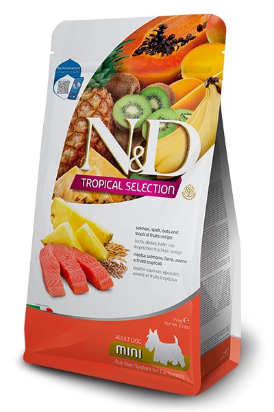 N&D Dog Adult Mini Tropical Selection Salmone per Cani Farmina 1,5kg
