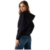 Guess felpa nera in scuba NEW HOODED W5YQ05 KBYE2 JBLK
