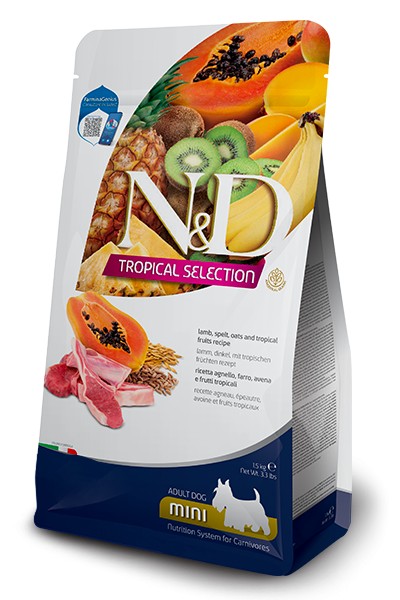 N&D Dog Adult Mini Tropical Selection Agnello per Cani Farmina 1,5kg