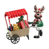 Scena natalizia carretto in metallo con luci Led per decorazioni natalizie