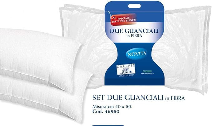 Guanciale  Set 4 Cuscini ! Caleffi Gr.500 ,Comfort e Convenienza