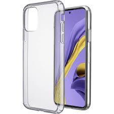 cover galaxy a42 trasparenterigida con bordi in gomma per  un’elevata protezione dello smartphone.
