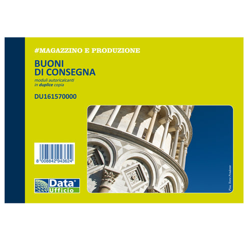 Blocco Buoni Di Consegna 50/50Copie Autor. 11,5X16,5Cm Du161570000