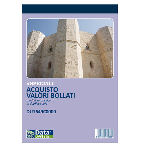 Blocco Distinta Acquisto Carte Valori 50/50Copie Autor. 21,5X14,8Cm Du1649C0000