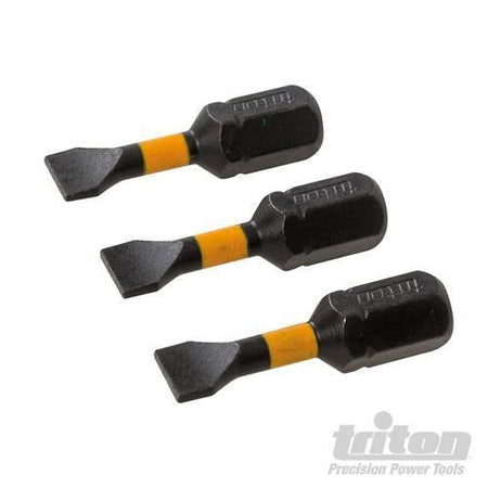 3 pz Punte inserti S2 ad impatto a taglio per cacciavite avvitatori in acciaio Triton