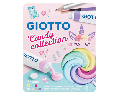 GIOTTO, 7 Tempere Candy Collection, Colori Pastello