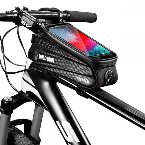 bag portaoggetti con display touch smartphone l nero waterresistant attacco per canna bici
