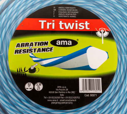 Filo decespugliatore Tri Twist Ø 3,3mm 52m