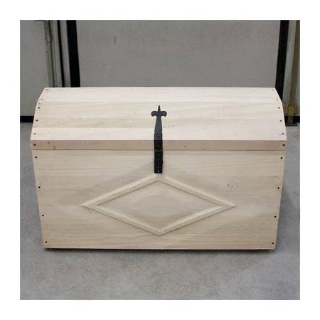 MOBILI 2G - CASSAPANCA BAULE IN LEGNO GREZZA L.94 P.47 H.60 (815)