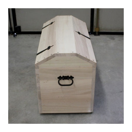 MOBILI 2G - CASSAPANCA BAULE IN LEGNO GREZZA L.94 P.47 H.60 (815)