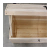 MOBILI 2G - CASSAPANCA BAULE IN LEGNO GREZZA L.94 P.47 H.60 (815)