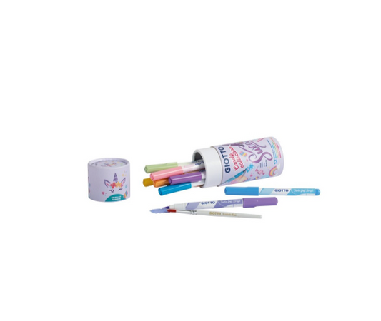 Giotto Candy set di 12 pennarelli punta a pennello colori pastello