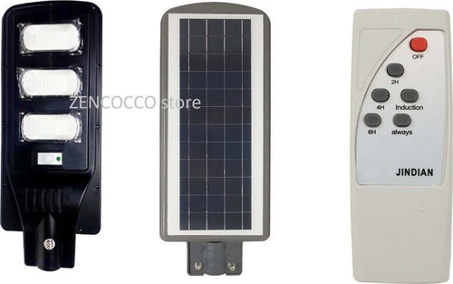 90W Lampione Stradale Faro Luce LED Pannello Energia Solare Crepuscolare IP65 Illuminazione/Illuminazione per esterni/Proiettori Zencoccostore - Formia, Commerciovirtuoso.it