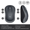 Mouse ottico senza fili Logitech - Grigio M185