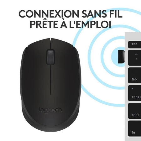 Mouse wireless LOGITECH M171 nero