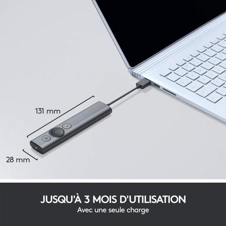 LOGITECH SPOTLIGHT Puntatore PRESENTER Grigio