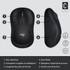 Mouse silenzioso LOGITECH M220 - Wireless - Grigio / Nero