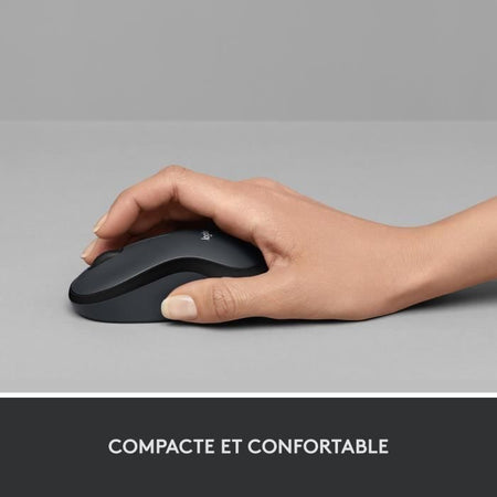 Mouse silenzioso LOGITECH M220 - Wireless - Grigio / Nero