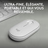 LOGITECH - Mouse senza fili - Pebble Mouse 2 M350s - Bianco - (910-007013)